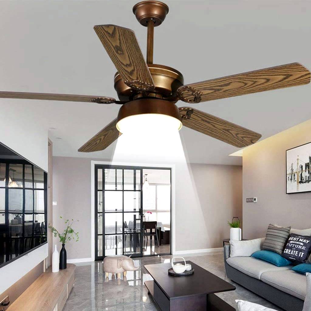 ceiling fan with a bright light